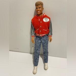 New Kids On The Block 1990's Joey McIntyre Hasbro Doll Red Jacket Hangin' Loose